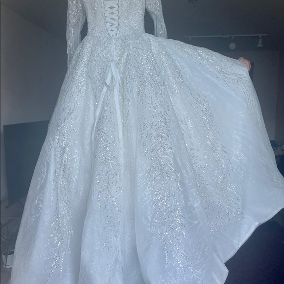 Sequin Maxi Wedding Dress - Picture 5 of 5